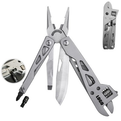 All-in-One Multi Pliers Wrench and Knife Tool with Screwdrivers