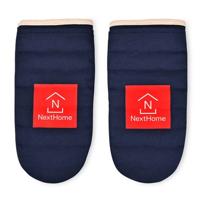 La Cuisine Oven Mitt Set of Two - Navy