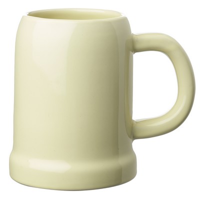 Beige Ceramic Beer Mugs.24 oz