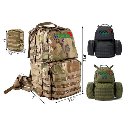 Portable Backpack Medium Rucksack Set with Internal Frame