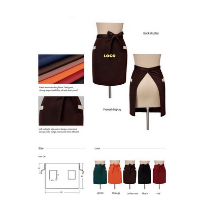 Half Waist Apron Side Pocket