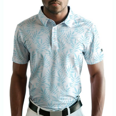 Men's Golf Polo - Frosty Greens