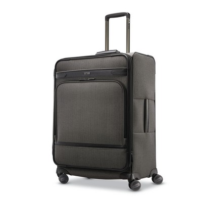 Hartmann Herringbone Deluxe Medium Journey Expandable Spinner Luggage - Black Herringbone