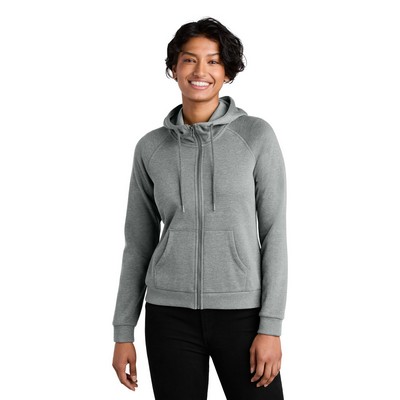 Allmade® Women's Organic CVC Fleece Full-Zip Hoodie