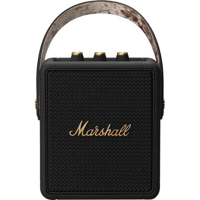 Marshall Stockwell Ii Portable Bluetooth Speaker In Black & Brass