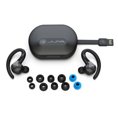 JLab Epic Air Sport Anc True Wireless Earbuds - Black