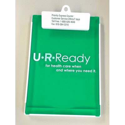 Letter Size Clipboard w/ Storage Box & Rectangle Plastic Clip