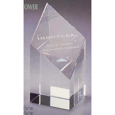 Crystal Awards/Diamond Tower (5"x3-3/8")