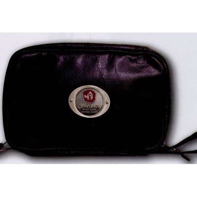 Leatherette Shave & Utility Travel Kit Bag w/ 2" Club Lorente Medallion