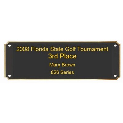 Laser Engraved Die Cut Plaque & Trophy Plate (7"x3")