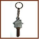 1-1/4" House Brushed Finish House Key