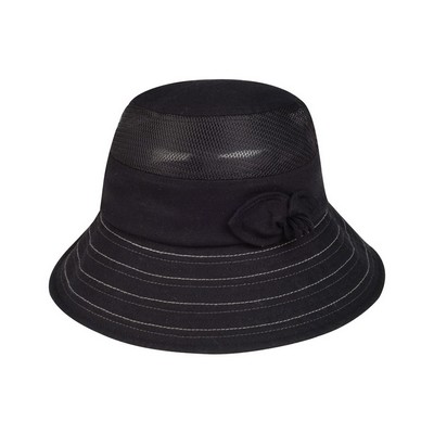 Ladies' Linen/ Mesh Fashion Bucket Hat