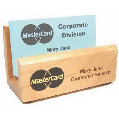 Maple Business Card Holder