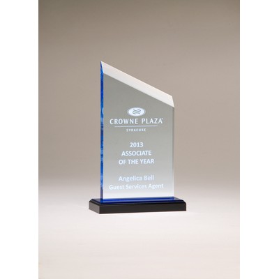 Zenith Series Acrylic Award w/ Blue Accents (4 1/2"x6 1/2")