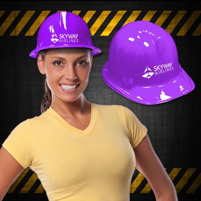 Purple Plastic Construction Hat