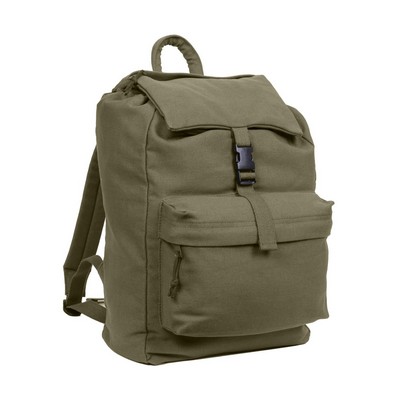 Olive Drab Canvas Day Pack Bag