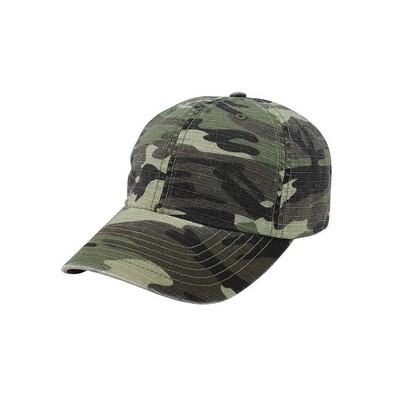 Unstructured Washed Camouflage Cap