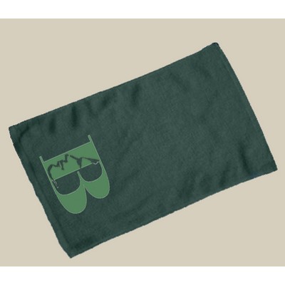 Fingertip Towel Hemmed 11x18 - Forest Green (Imprinted)