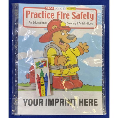 Practice Fire Safety Coloring Book Fun Pack