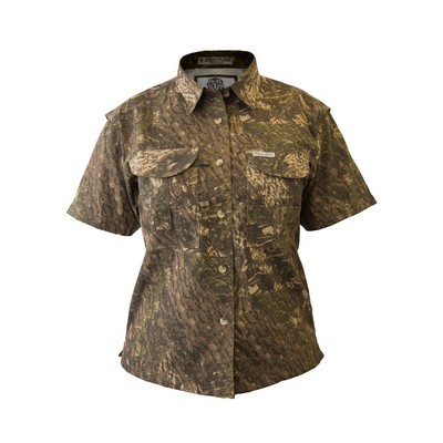 Ladies Camouflage Short Sleeve Fishing Shirt