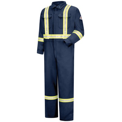 Bulwark Men's Flame Resistant Premium Coveralls w/ CSA Compliant Reflective Trim