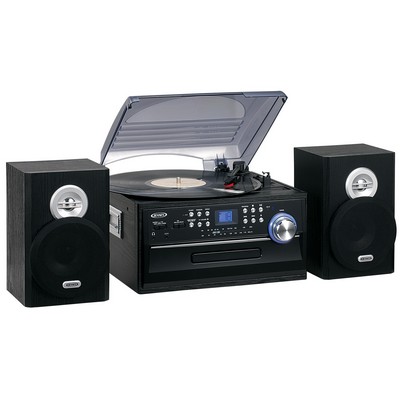 Jensen® 3-Speed Stereo Turntable w/ CD/Cassette, AM/FM Radio