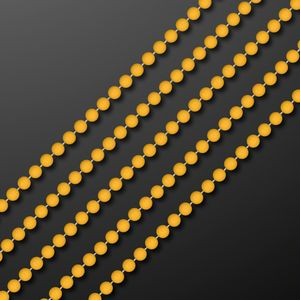 7mm 33" Round Yellow Beads (Non-Light Up) - BLANK