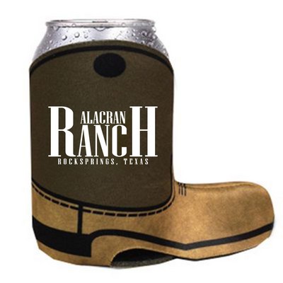 Cowboy Boot Shape Premium Foam Can Cooler w/ Full Color Sublimation