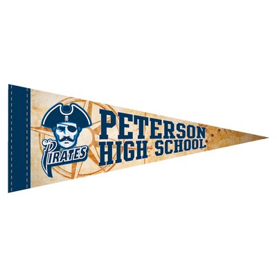 No Strip Pennant (5"x12") Four Color Process Imprint