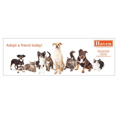 Bumper Sticker Magnet | Rectangle | 3" x 9" | Full Color