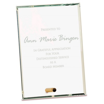 5" x 7" Clear Rectangle CrystalEdge Glass Award