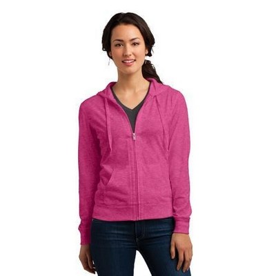 District® Women's Fitted Jersey Full-Zip Hoodie