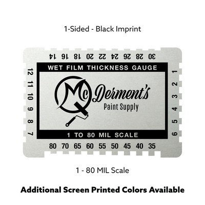 Metalphoto 1-80 MIL or 25-2032 Micron Wet Film Gauge