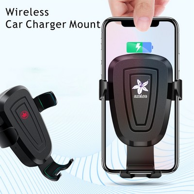 2 in 1 Wireless Car Charger Mount Wireless Charing Car Mounted Charger