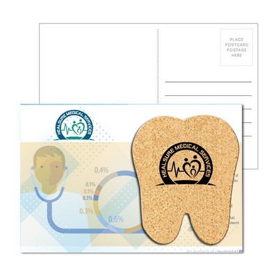 Post Card with Tooth Cork Coaster