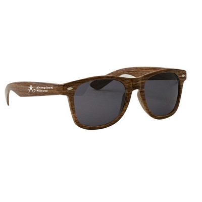 Wood Grain Miami Sunglasses