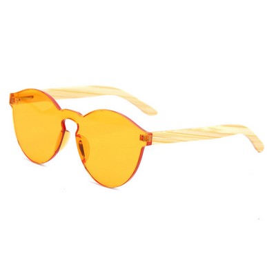 Bamboo Sunglasses - Orange Lenses