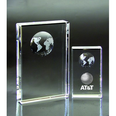 World Optical Crystal Award/Trophy 6"H