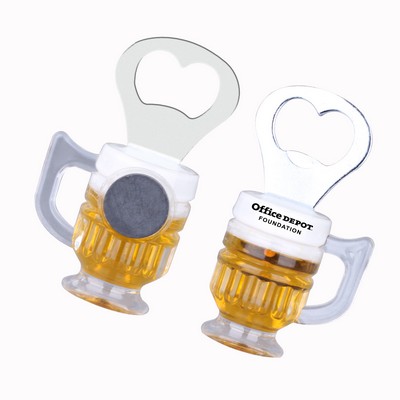 Winged Handle Style Magnetic Beer Mug Bottle Opener (Shorter Prod Time)