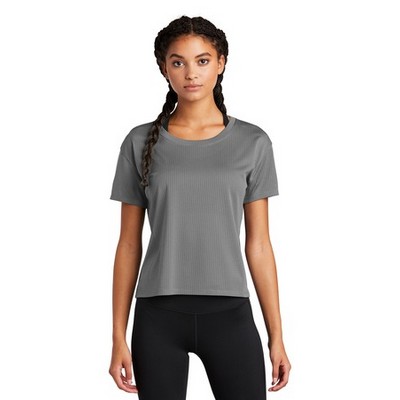 Sport-Tek® Ladies PosiCharge® Tri-Blend Wicking Draft Crop Tee