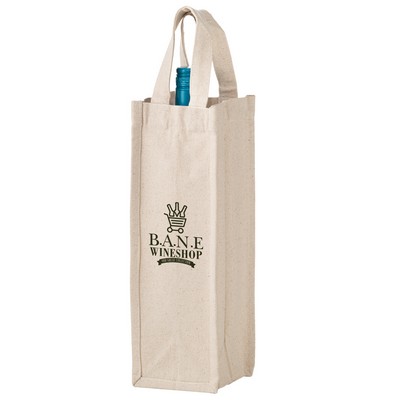 14 Oz Canvas Wine Bottle Holds 1 Bottle