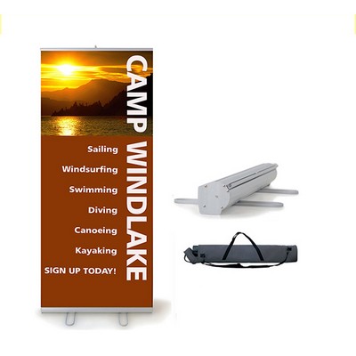 Workhorse 2 - 48" Retractable Banner-Silver Stand. Full Color, No Minimum!