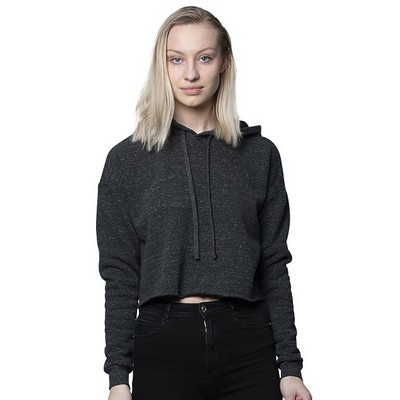 Women's eco Triblend Fleece Crop Hoodie