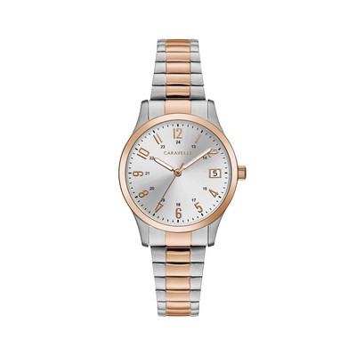 Caravelle Ladies' Traditional Collection Two Tone Bracelet Watch