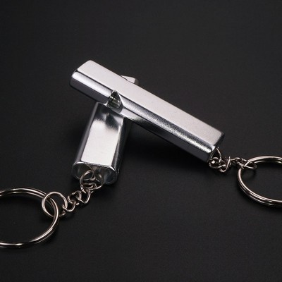 Aluminum Whistle Keychain