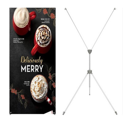 Adjustable X-Stand Banner Display Kit (31.5" x 79" )