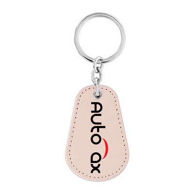 Pink Leather Key Chain (Domestic Production)