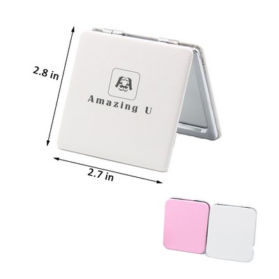 Compact Makeup Mirror With 2X Magnification