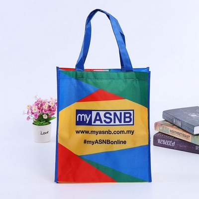 Shiny Laminated Non-Woven Tropic Shopper Tote Bag PP Woven Bag