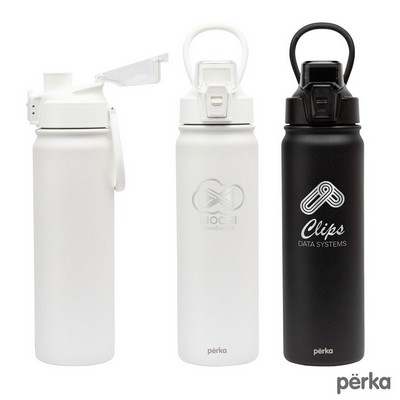 Perka Rex 24 oz. Double Wall, Stainless Steel Water Bottle